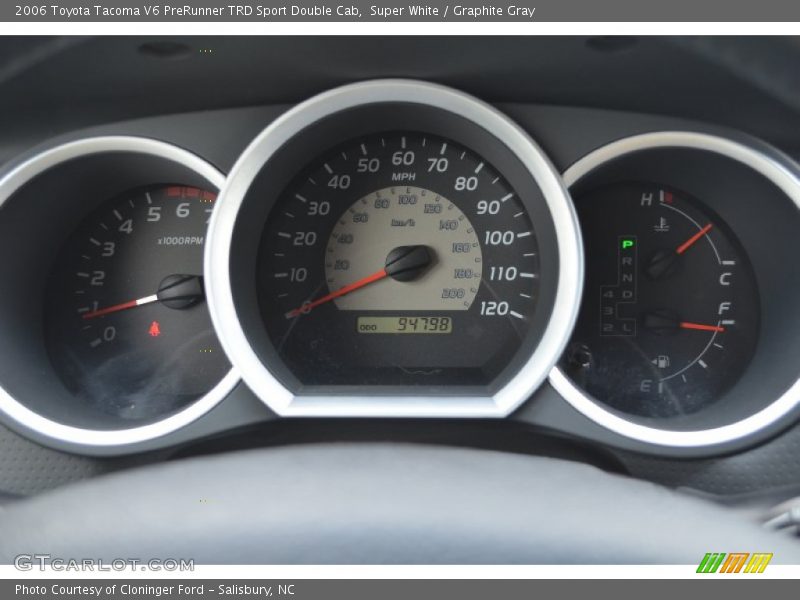 Super White / Graphite Gray 2006 Toyota Tacoma V6 PreRunner TRD Sport Double Cab
