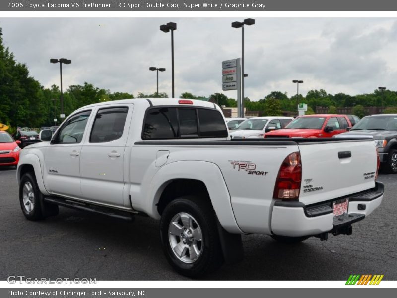 Super White / Graphite Gray 2006 Toyota Tacoma V6 PreRunner TRD Sport Double Cab