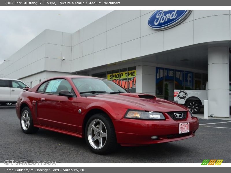 Redfire Metallic / Medium Parchment 2004 Ford Mustang GT Coupe