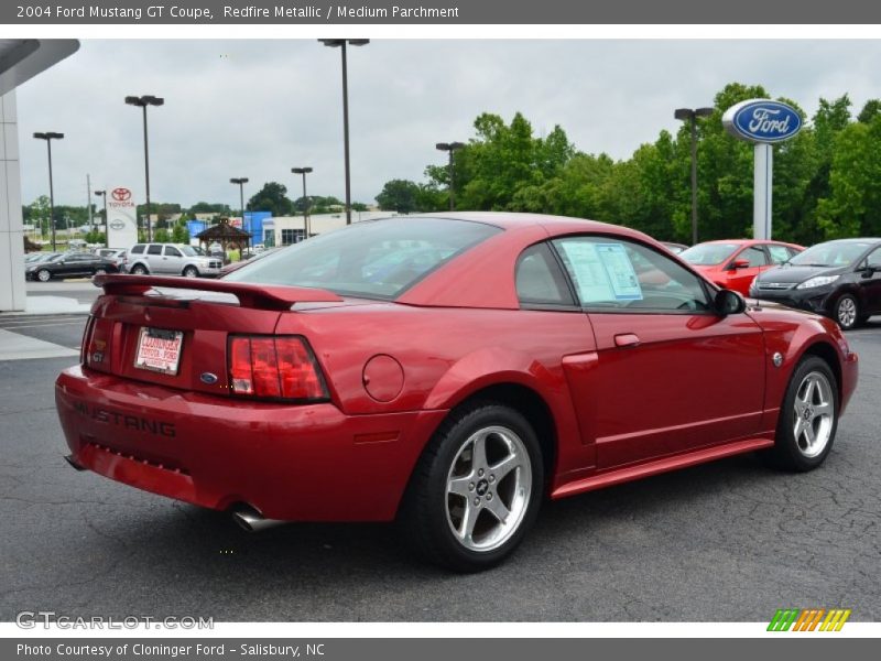 Redfire Metallic / Medium Parchment 2004 Ford Mustang GT Coupe