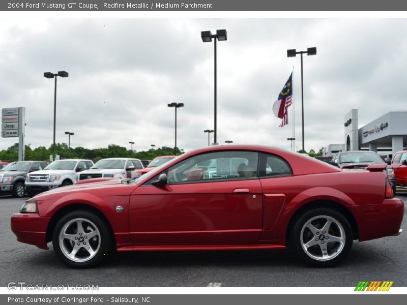 Redfire Metallic / Medium Parchment 2004 Ford Mustang GT Coupe