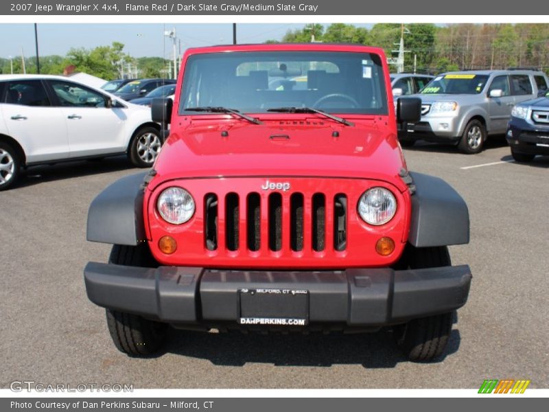 Flame Red / Dark Slate Gray/Medium Slate Gray 2007 Jeep Wrangler X 4x4