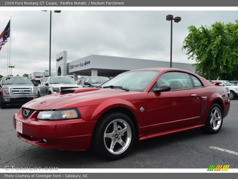 Redfire Metallic / Medium Parchment 2004 Ford Mustang GT Coupe