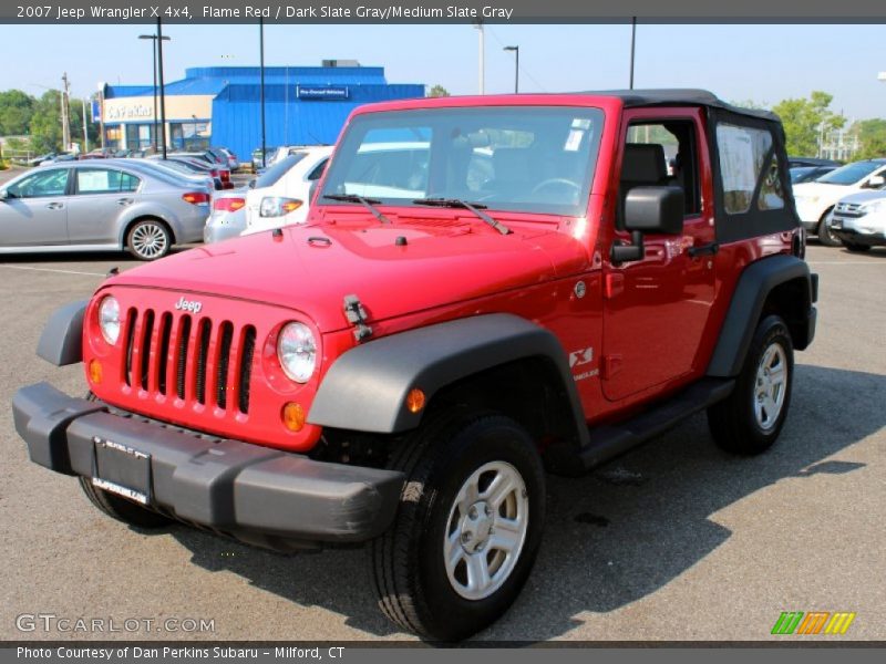 Flame Red / Dark Slate Gray/Medium Slate Gray 2007 Jeep Wrangler X 4x4