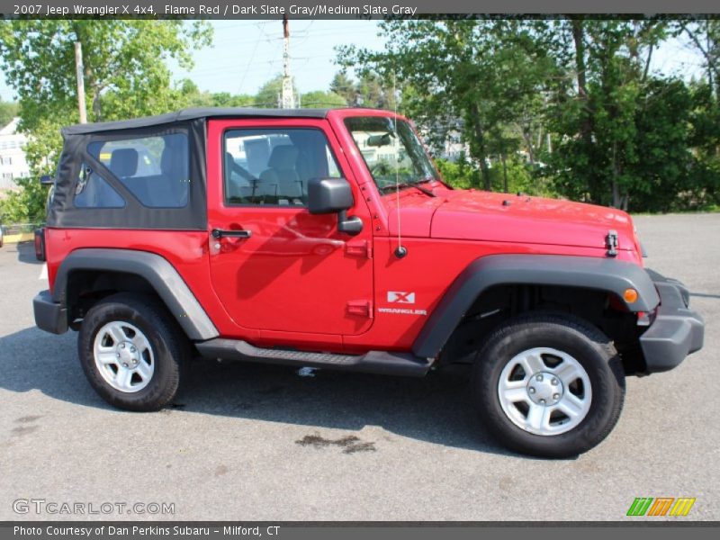 Flame Red / Dark Slate Gray/Medium Slate Gray 2007 Jeep Wrangler X 4x4