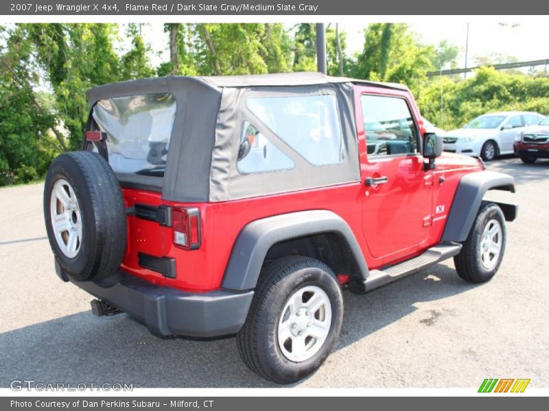 Flame Red / Dark Slate Gray/Medium Slate Gray 2007 Jeep Wrangler X 4x4