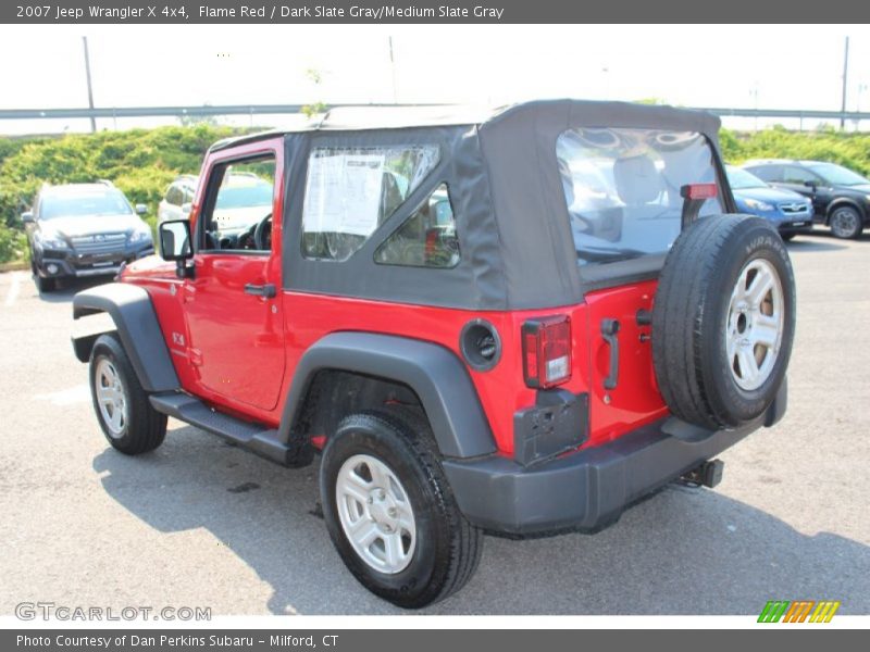 Flame Red / Dark Slate Gray/Medium Slate Gray 2007 Jeep Wrangler X 4x4