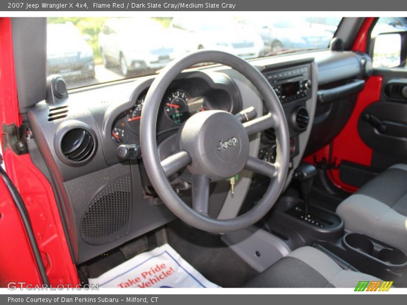 Flame Red / Dark Slate Gray/Medium Slate Gray 2007 Jeep Wrangler X 4x4