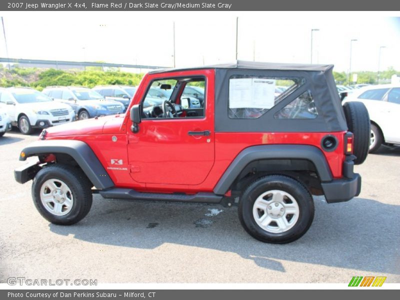 Flame Red / Dark Slate Gray/Medium Slate Gray 2007 Jeep Wrangler X 4x4
