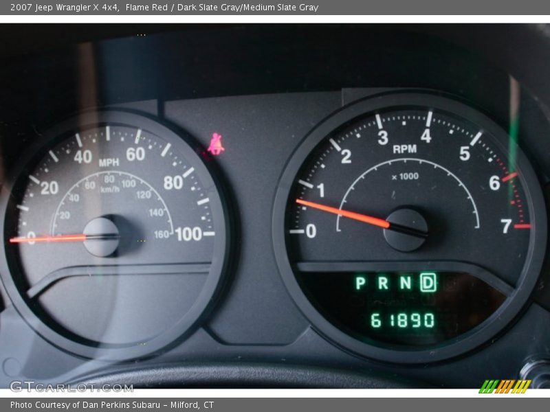 Flame Red / Dark Slate Gray/Medium Slate Gray 2007 Jeep Wrangler X 4x4