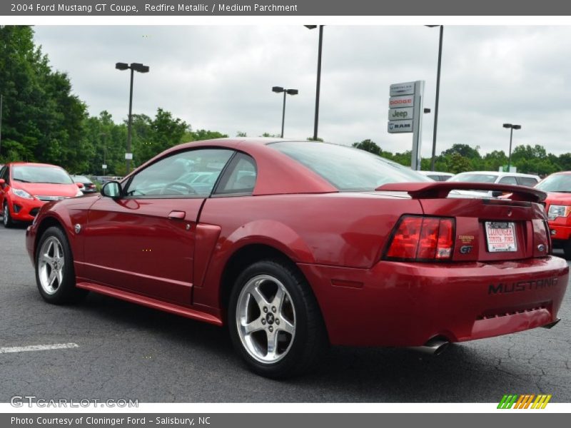 Redfire Metallic / Medium Parchment 2004 Ford Mustang GT Coupe