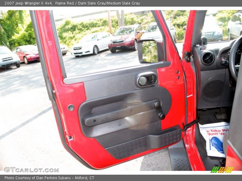 Flame Red / Dark Slate Gray/Medium Slate Gray 2007 Jeep Wrangler X 4x4