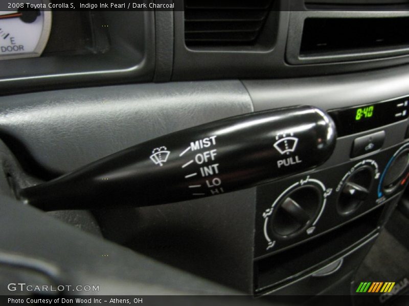 Indigo Ink Pearl / Dark Charcoal 2008 Toyota Corolla S