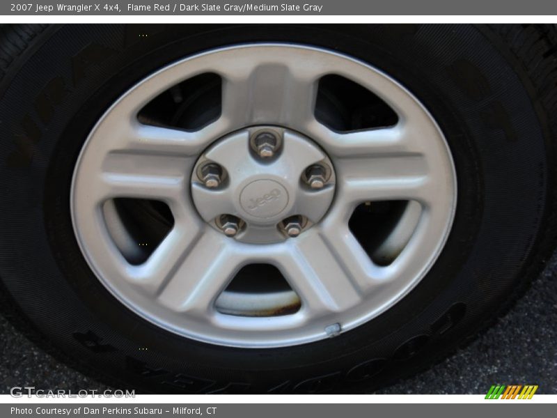 Flame Red / Dark Slate Gray/Medium Slate Gray 2007 Jeep Wrangler X 4x4