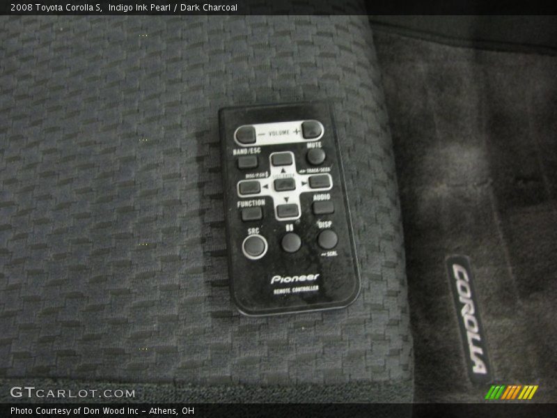 Indigo Ink Pearl / Dark Charcoal 2008 Toyota Corolla S