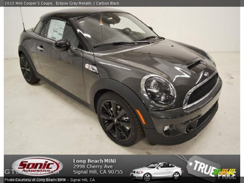 Eclipse Gray Metallic / Carbon Black 2013 Mini Cooper S Coupe