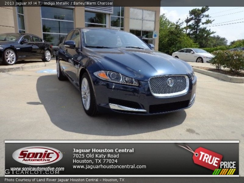 Indigo Metallic / Barley/Warm Charcoal 2013 Jaguar XF I4 T
