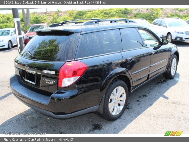 Obsidian Black Pearl / Off Black 2009 Subaru Outback 2.5i Limited Wagon