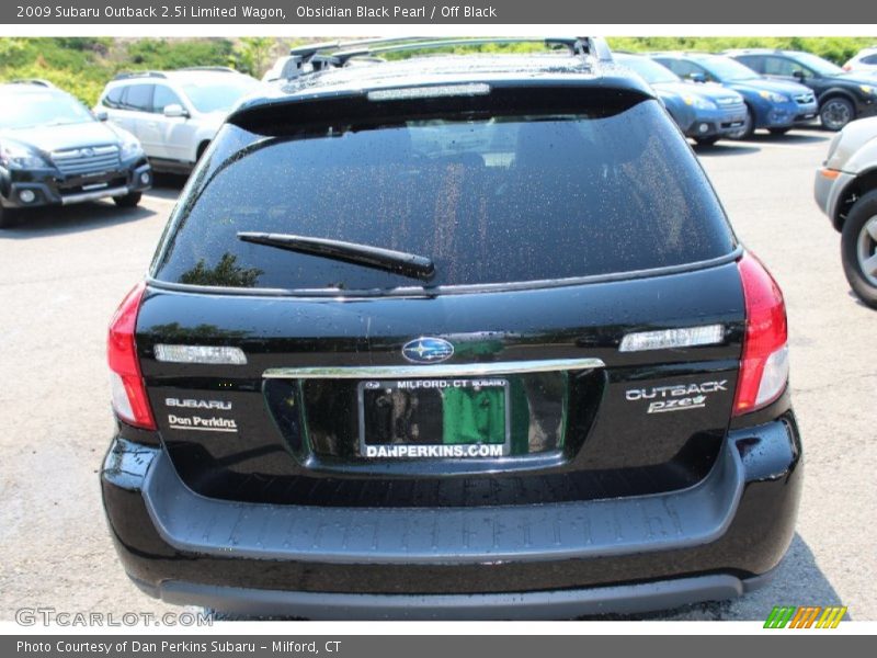 Obsidian Black Pearl / Off Black 2009 Subaru Outback 2.5i Limited Wagon