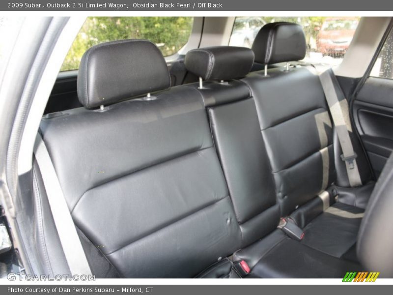 Obsidian Black Pearl / Off Black 2009 Subaru Outback 2.5i Limited Wagon