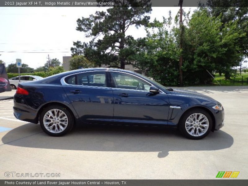 Indigo Metallic / Barley/Warm Charcoal 2013 Jaguar XF I4 T