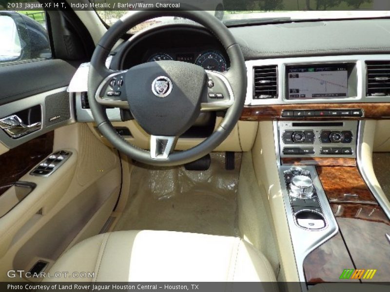 Indigo Metallic / Barley/Warm Charcoal 2013 Jaguar XF I4 T