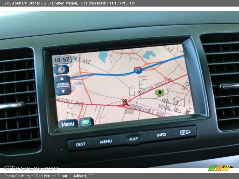 Obsidian Black Pearl / Off Black 2009 Subaru Outback 2.5i Limited Wagon