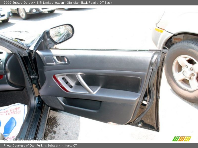 Obsidian Black Pearl / Off Black 2009 Subaru Outback 2.5i Limited Wagon