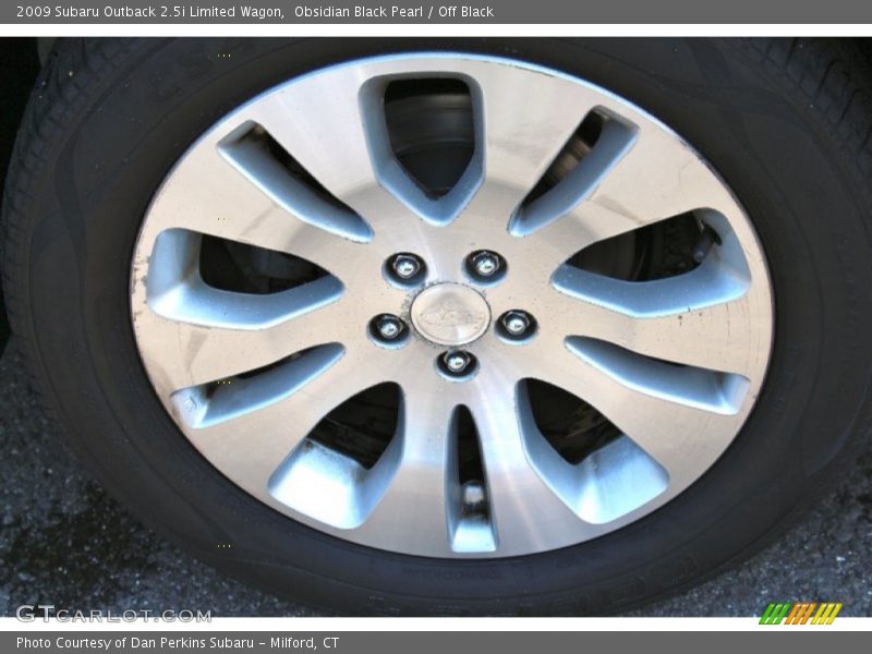 Obsidian Black Pearl / Off Black 2009 Subaru Outback 2.5i Limited Wagon