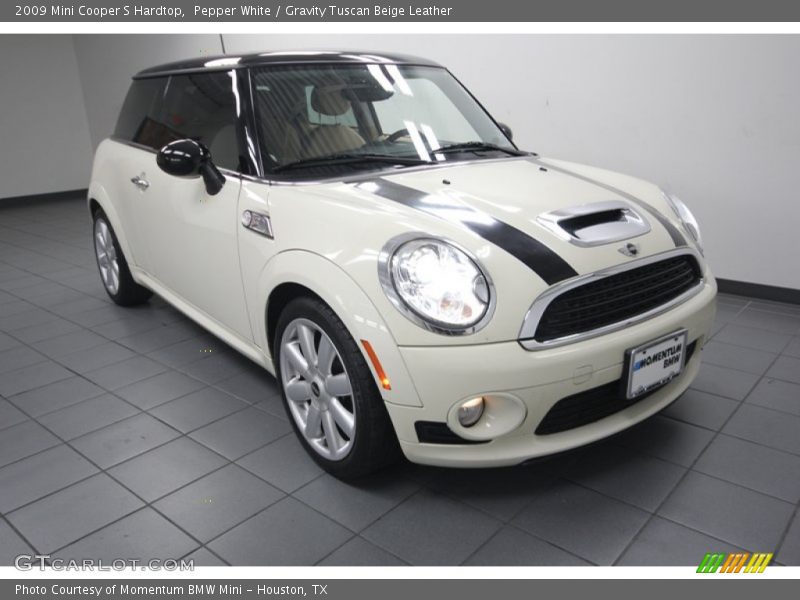 Pepper White / Gravity Tuscan Beige Leather 2009 Mini Cooper S Hardtop
