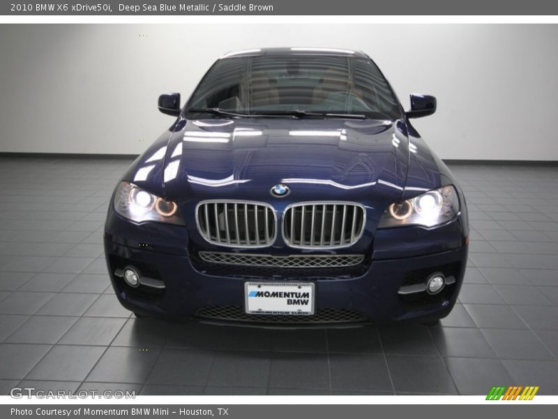 Deep Sea Blue Metallic / Saddle Brown 2010 BMW X6 xDrive50i