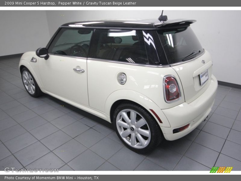Pepper White / Gravity Tuscan Beige Leather 2009 Mini Cooper S Hardtop