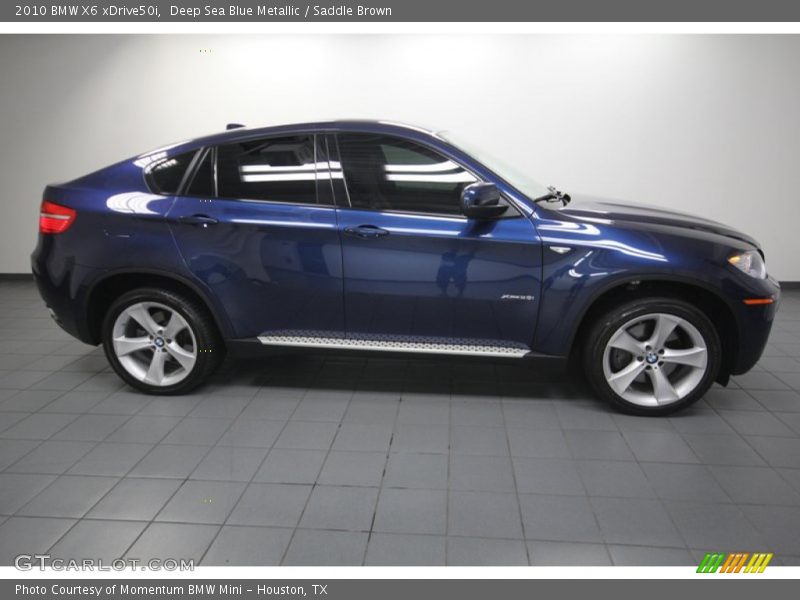 Deep Sea Blue Metallic / Saddle Brown 2010 BMW X6 xDrive50i