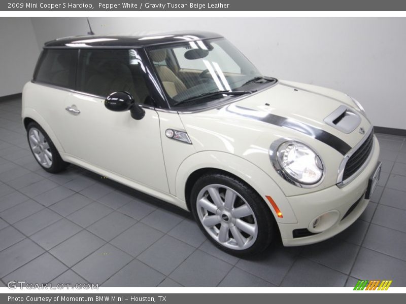 Pepper White / Gravity Tuscan Beige Leather 2009 Mini Cooper S Hardtop