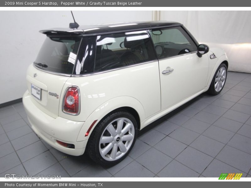 Pepper White / Gravity Tuscan Beige Leather 2009 Mini Cooper S Hardtop