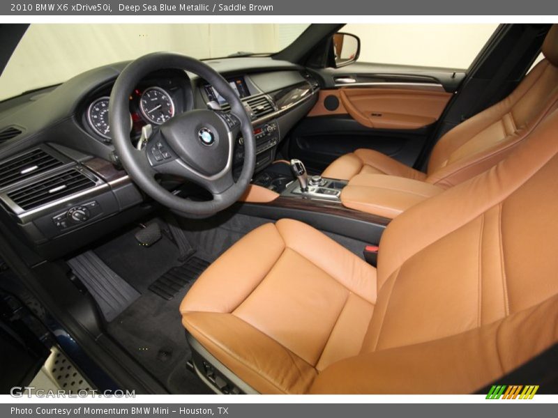 Deep Sea Blue Metallic / Saddle Brown 2010 BMW X6 xDrive50i