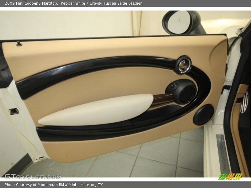 Pepper White / Gravity Tuscan Beige Leather 2009 Mini Cooper S Hardtop