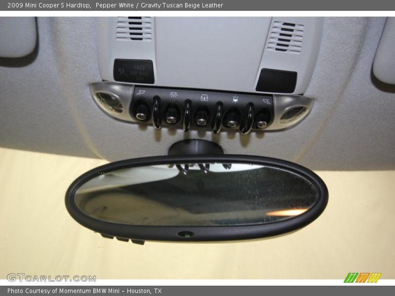 Pepper White / Gravity Tuscan Beige Leather 2009 Mini Cooper S Hardtop