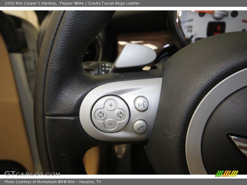 Pepper White / Gravity Tuscan Beige Leather 2009 Mini Cooper S Hardtop
