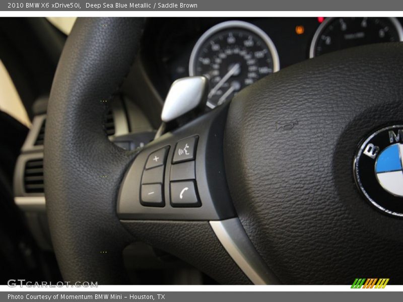 Deep Sea Blue Metallic / Saddle Brown 2010 BMW X6 xDrive50i