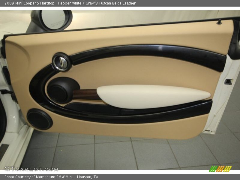 Pepper White / Gravity Tuscan Beige Leather 2009 Mini Cooper S Hardtop