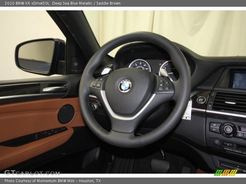 Deep Sea Blue Metallic / Saddle Brown 2010 BMW X6 xDrive50i