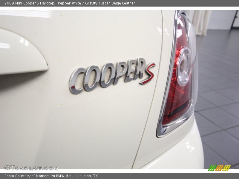 Pepper White / Gravity Tuscan Beige Leather 2009 Mini Cooper S Hardtop