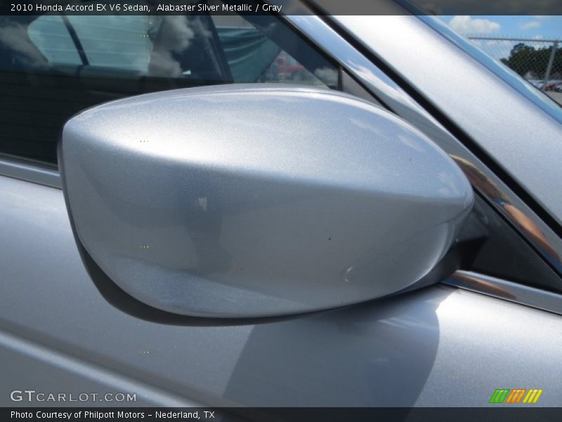Alabaster Silver Metallic / Gray 2010 Honda Accord EX V6 Sedan