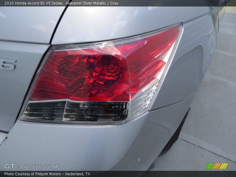 Alabaster Silver Metallic / Gray 2010 Honda Accord EX V6 Sedan