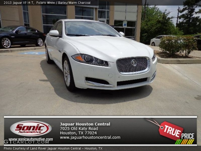 Polaris White / Barley/Warm Charcoal 2013 Jaguar XF I4 T