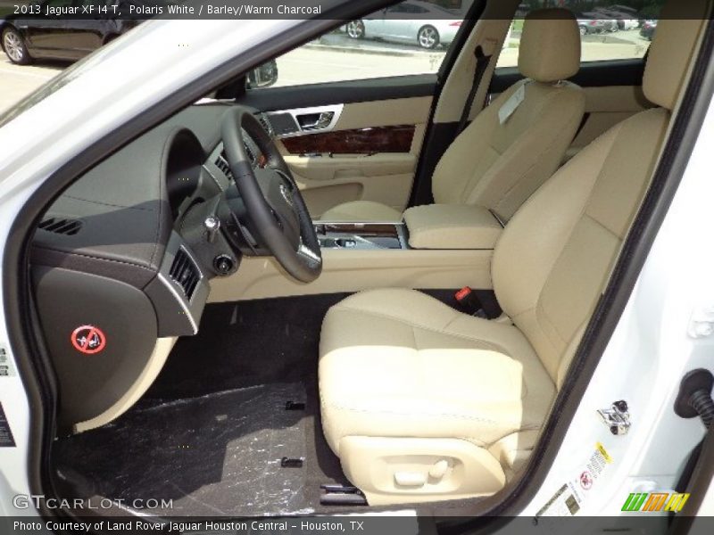 Polaris White / Barley/Warm Charcoal 2013 Jaguar XF I4 T