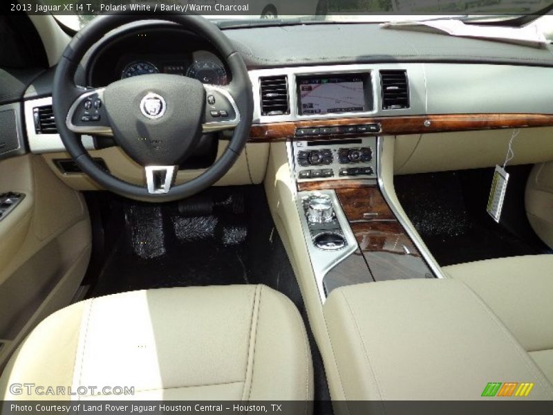 Polaris White / Barley/Warm Charcoal 2013 Jaguar XF I4 T
