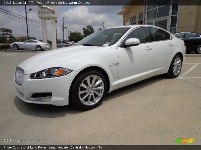 Polaris White / Barley/Warm Charcoal 2013 Jaguar XF I4 T