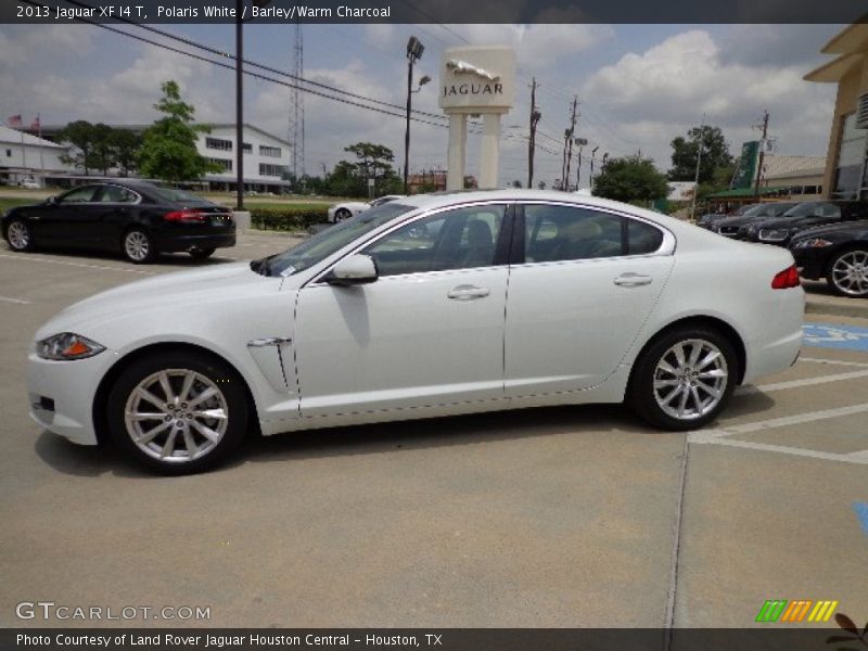 Polaris White / Barley/Warm Charcoal 2013 Jaguar XF I4 T